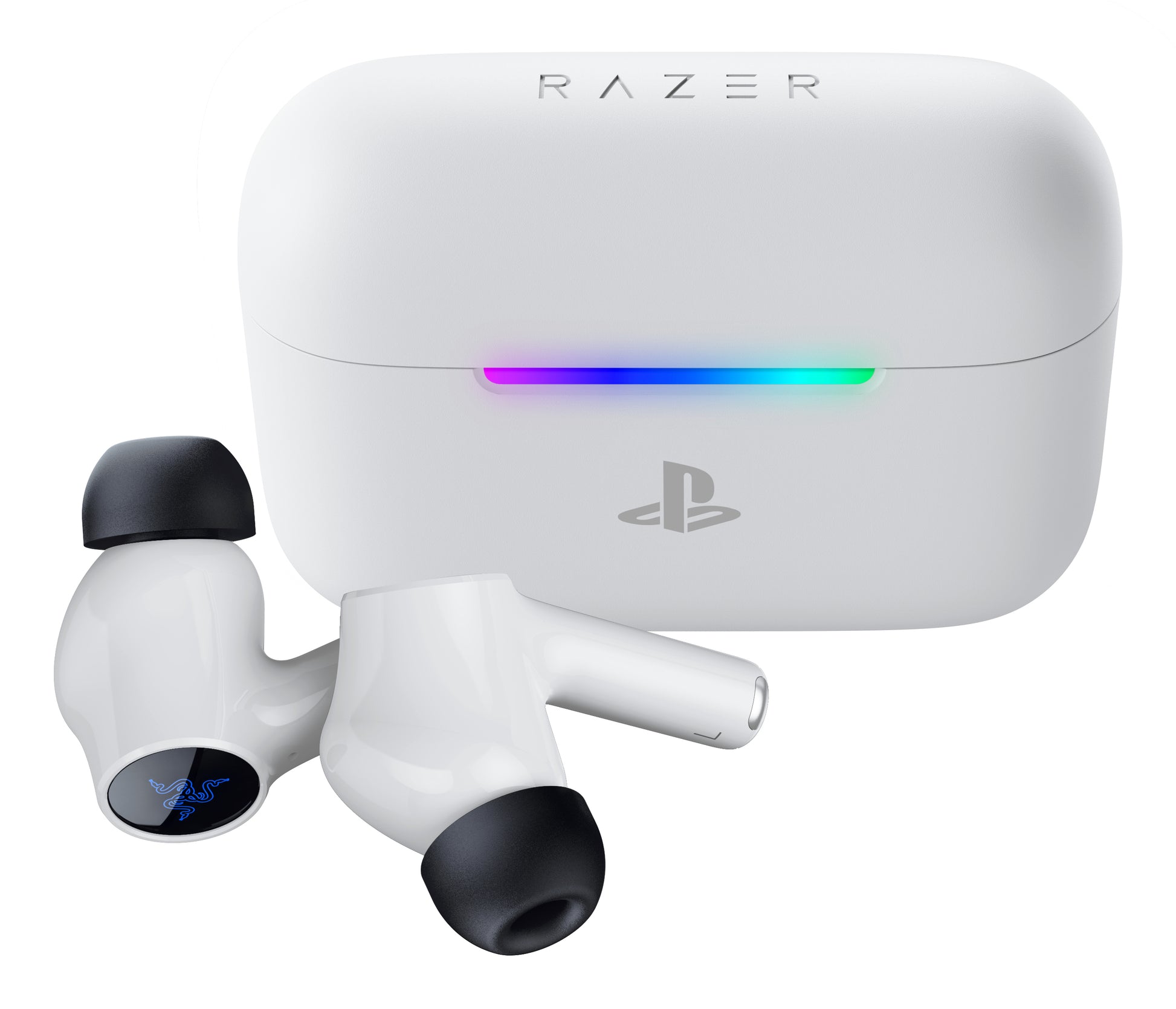 Razer Hammerhead V3 X HyperSpeed TWS In-Ear – Stereo, mit Ladecase, für PlayStation, Weiss, BT 5.3