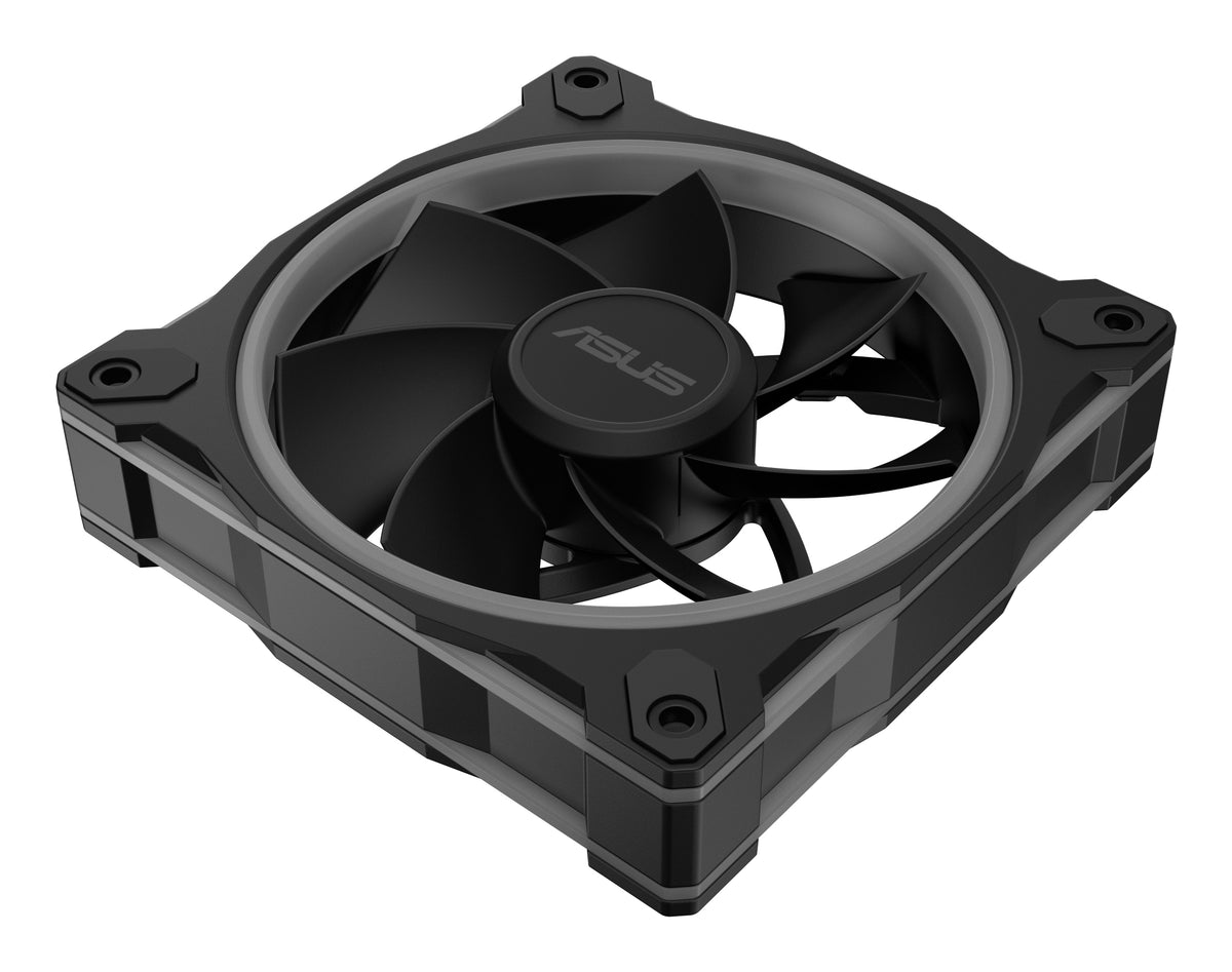ASUS PRIME MR120 – Ventilator – 120×120×28 mm, 1600 U/min, ARGB, 4-Pin (PWM), Schwarz