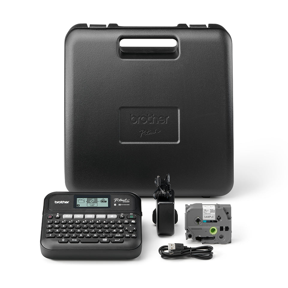 Brother P-touch PT-D460BTVP – Beschriftungsgerät, für TZe-Bänder bis 15,8 mm, USB, Bluetooth, Auto-Cutter