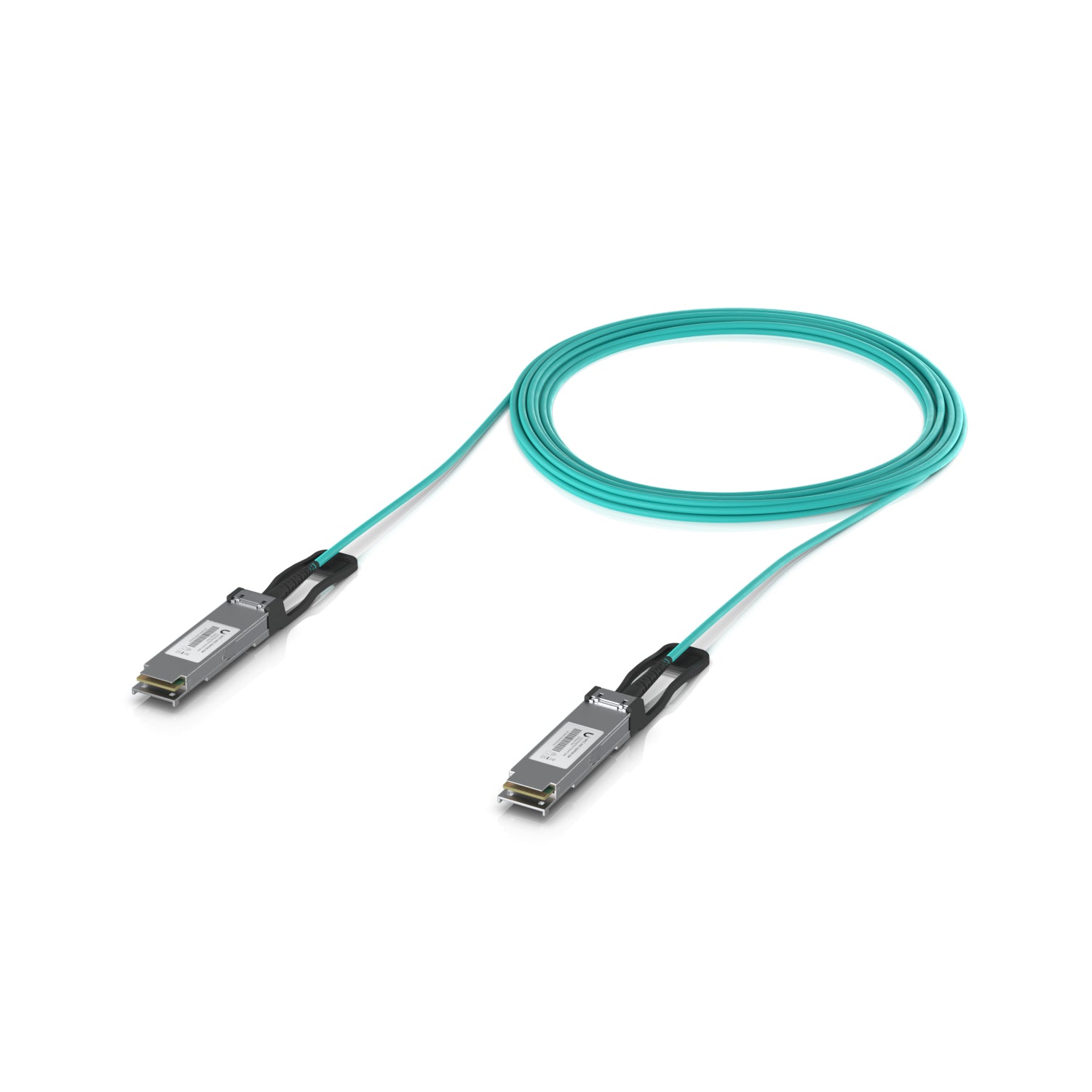 Ubiquiti QSFP28-QSFP28 AOC-Kabel – 100G, 10 m, OM3, Aqua
