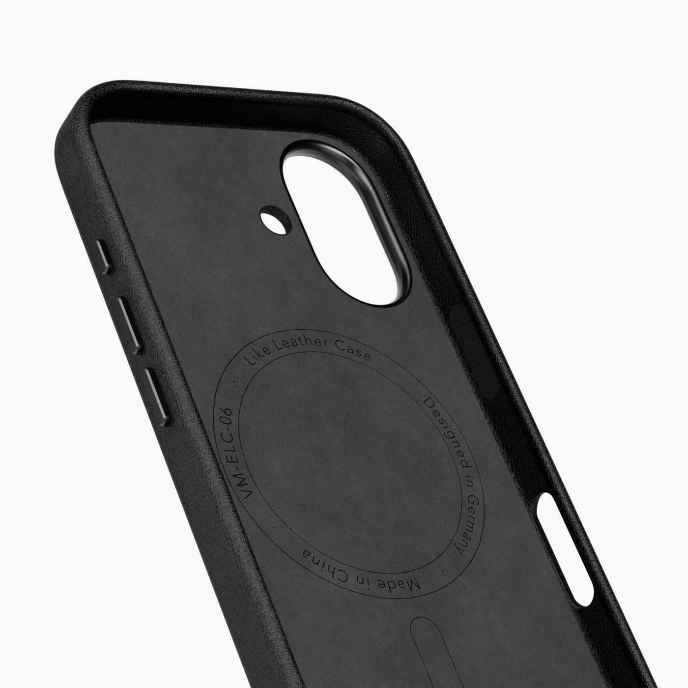 Vonmählen Backcover Like Leather – für Apple iPhone 17 – schwarz – Kunstleder