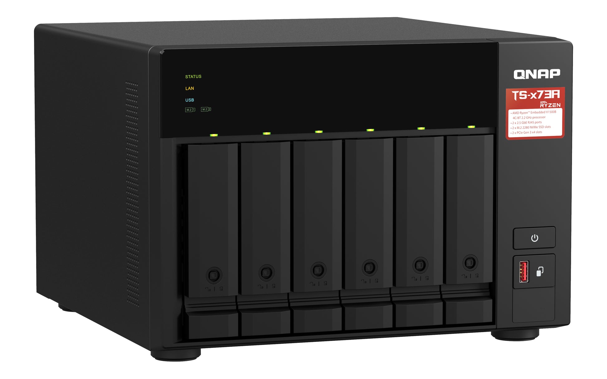 QNAP TS-673A-8G NAS – 6 Bay