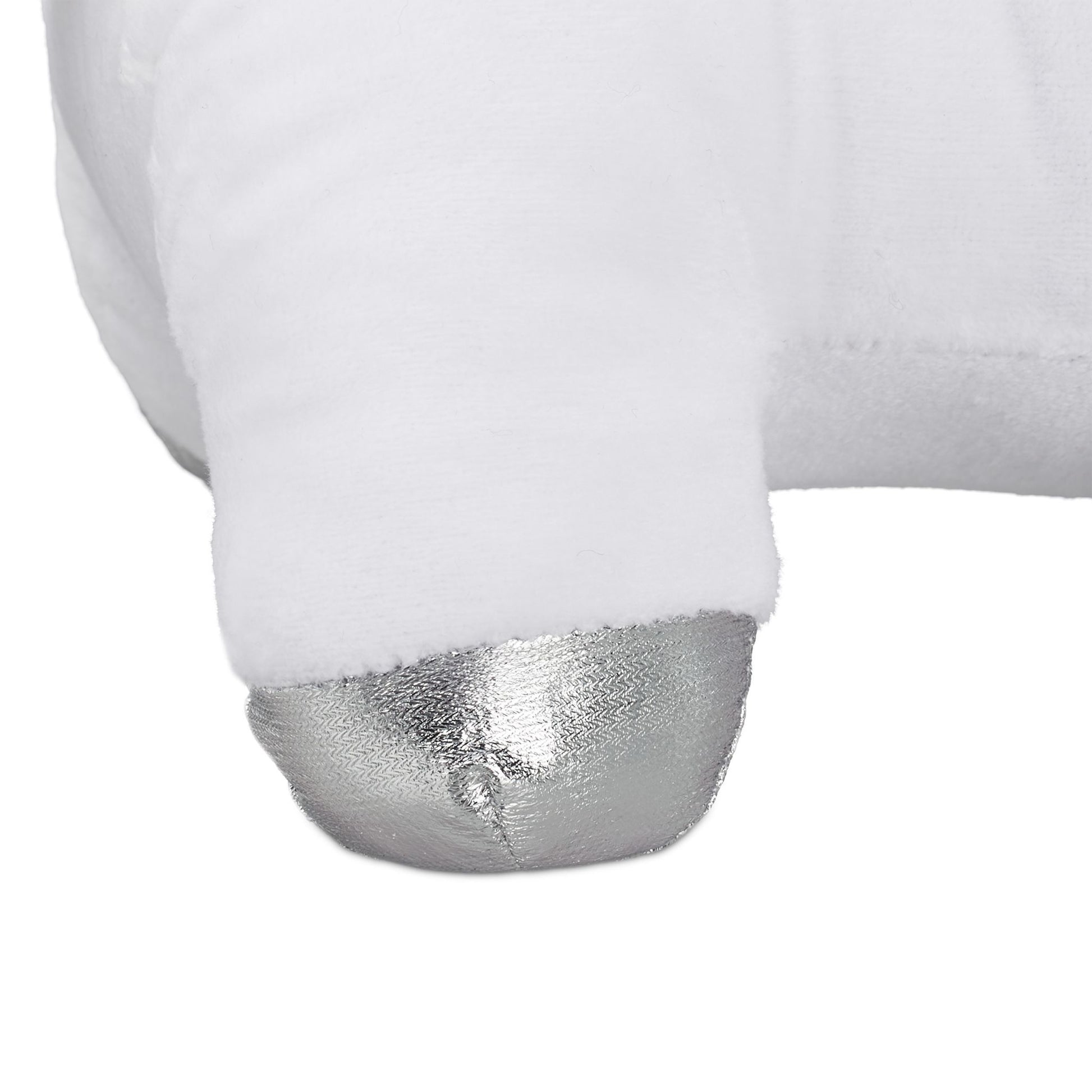Relaxdays Türstopper – Polyester/Sand – Weiss – 290 × 250 × 140 mm