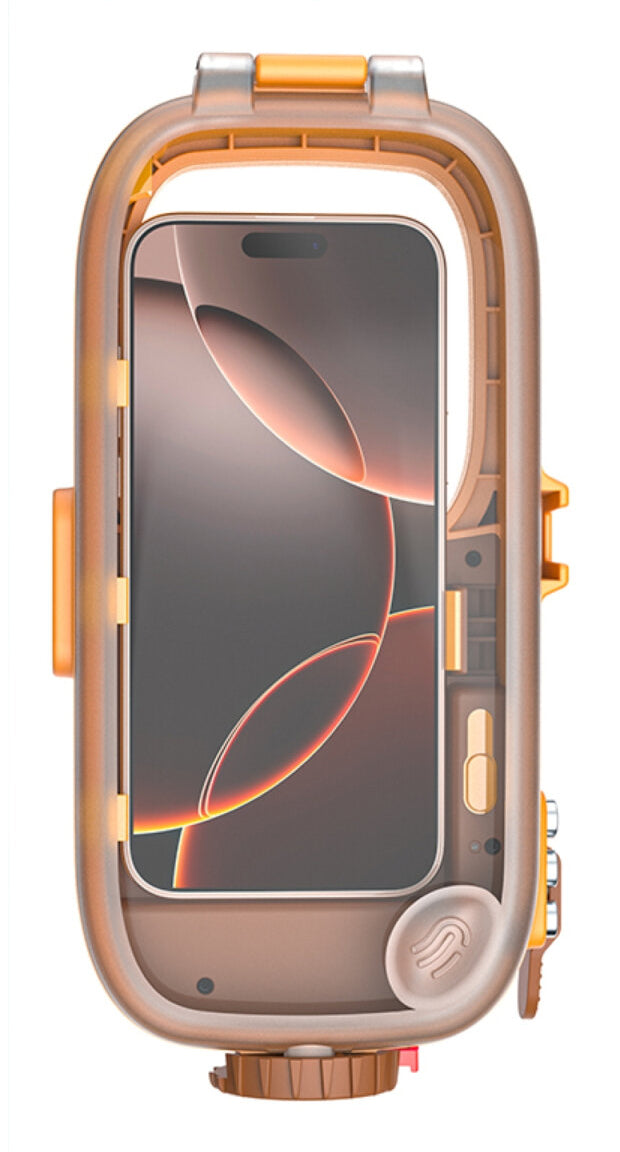 4smarts Wasserdichte Smartphone-Tasche – für Smartphones – Orange – Kunststoff – wasserdicht (15 ATM)