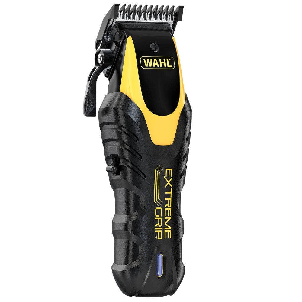 Wahl Haarschneider Extrem Grip Kabellos – Akku 120 min, 0,7–3 mm – Metall, Schwarz/Gelb