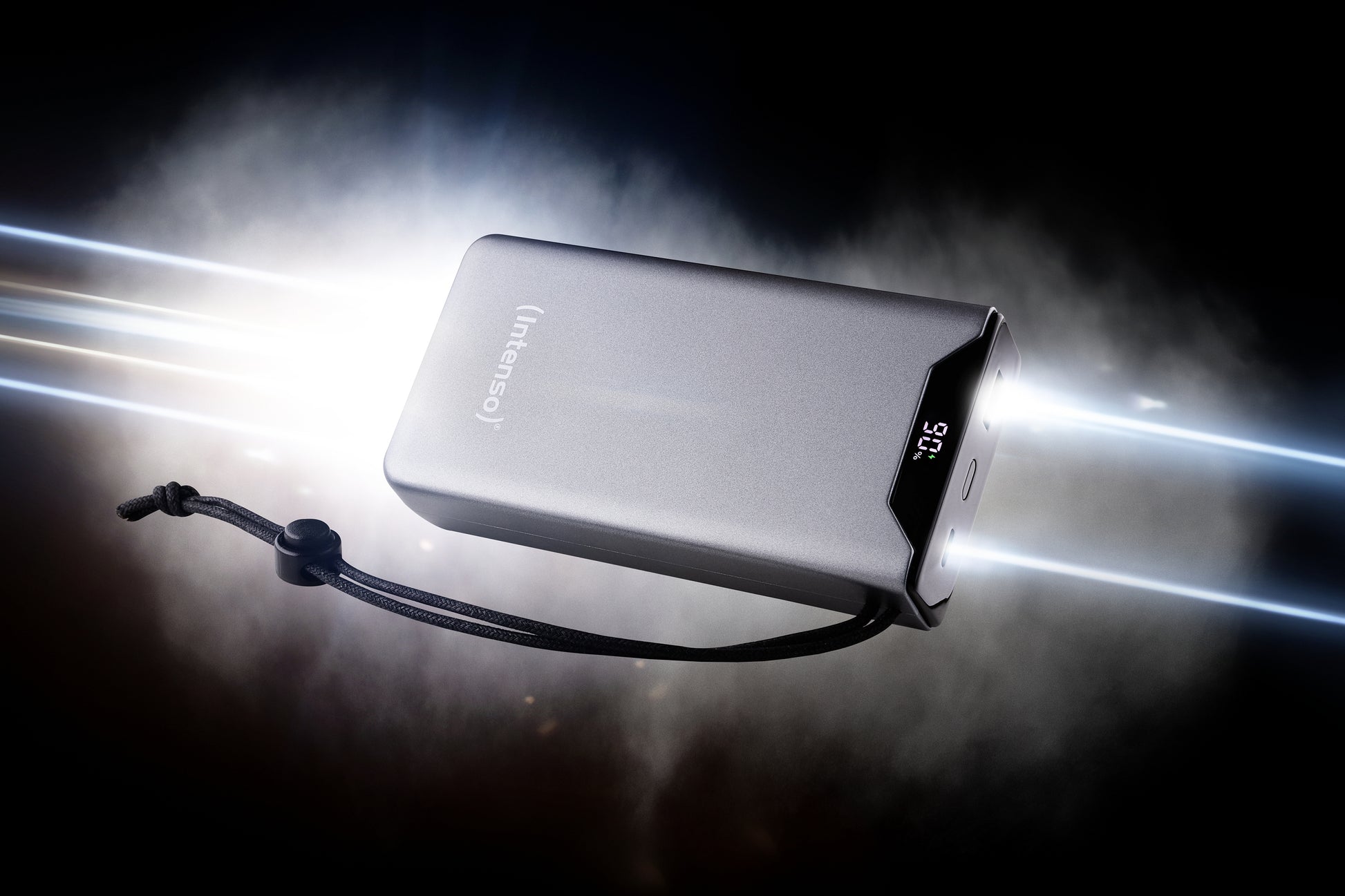 Intenso F20000 Powerbank 20'000 mAh – 20 W PD, 1× USB-C, 1× USB-A, grau