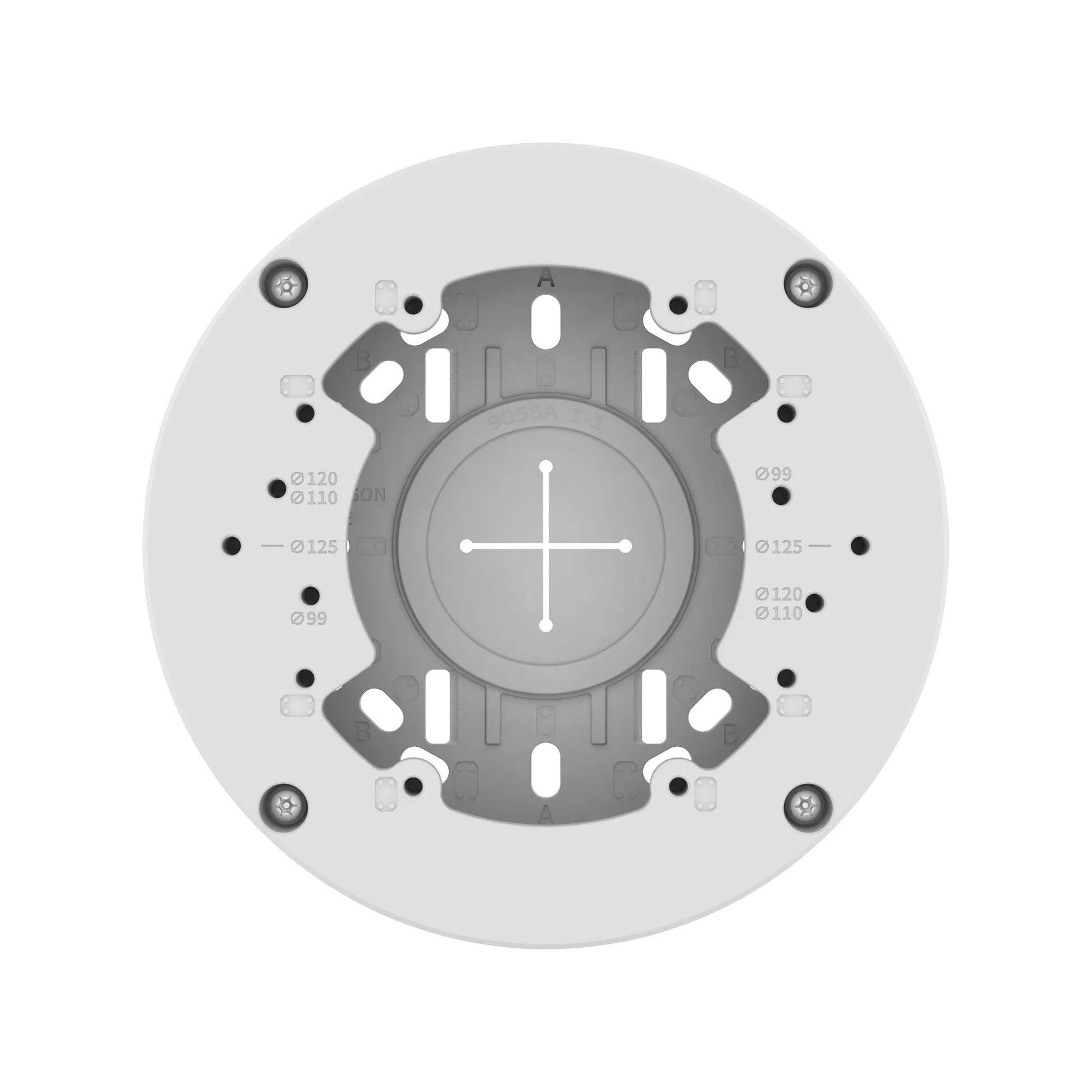 Hanwha SBV-140BW Montagehalterung – Anschlussbox, wetterfest, für QND-6011, QND-6021, QND-8011 u. a., Weiss