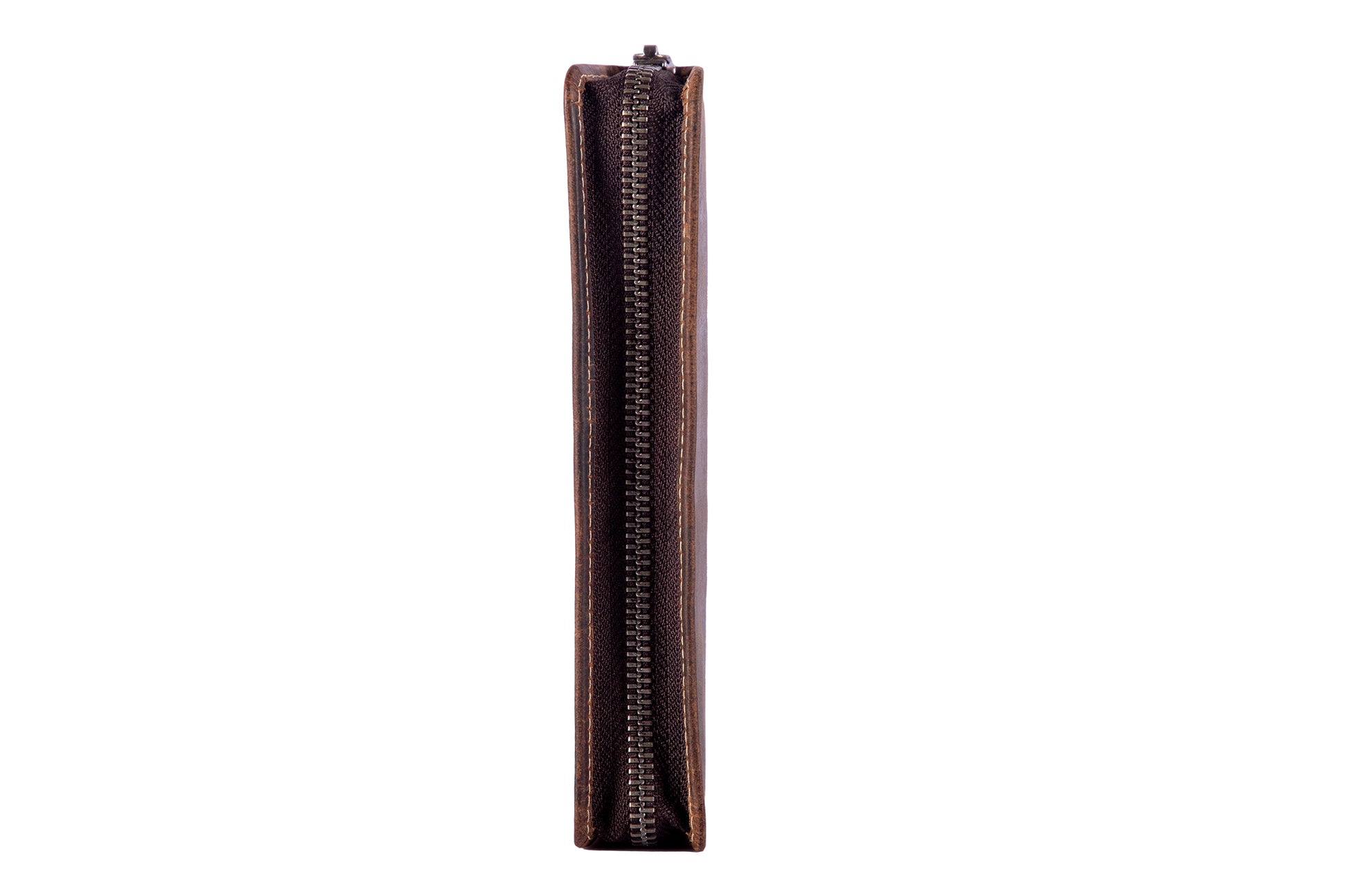 Alpenleder Etui Schlamperetui, leer – old havana/braun – Leder