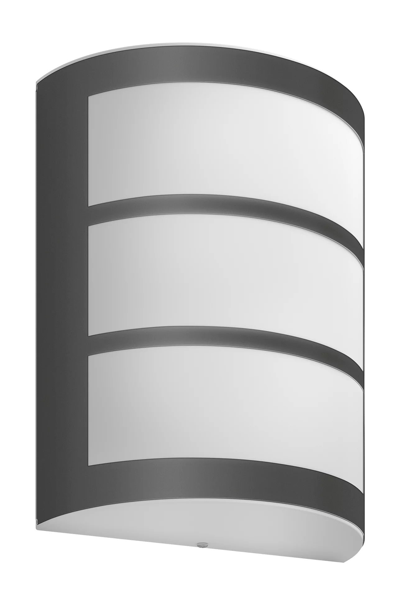 Philips by Signify Philips Aussenwandleuchte – 800 lm, 3,8 W – Warmweiss, 2700 K – IP44 – Netzbetrieb – Anthrazit, Edelstahl