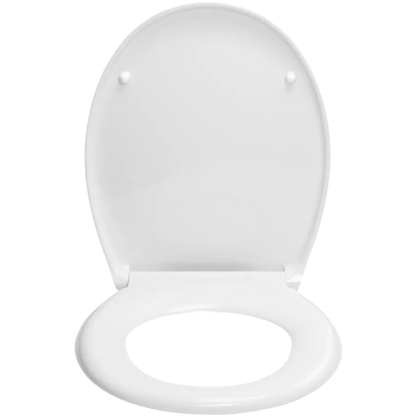Diaqua Evia – WC-Sitz – Duroplast, weiss, verlängert, mit Deckel, 46,5 × 38,5 cm