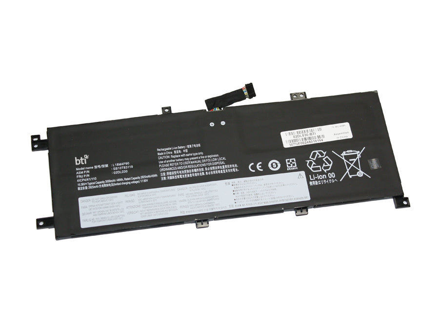 BTI Notebook-Akku – für Lenovo – 46 Wh, 15,36 V (4 Zellen) – Schwarz