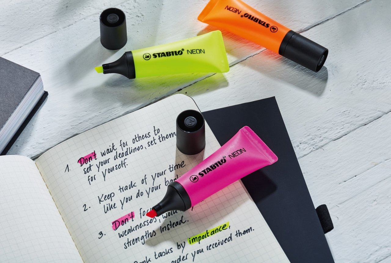 STABILO Textmarker Magenta – Keilspitze, 2–5 mm