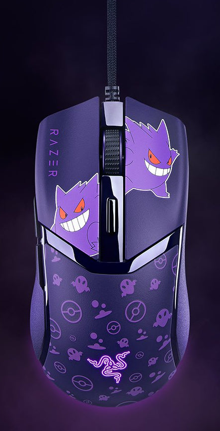 Razer Cobra Pokémon Gengar Edition – Gaming-Maus – Kabelgebunden (USB‑A), 8500 DPI, RGB-Beleuchtung, rechts