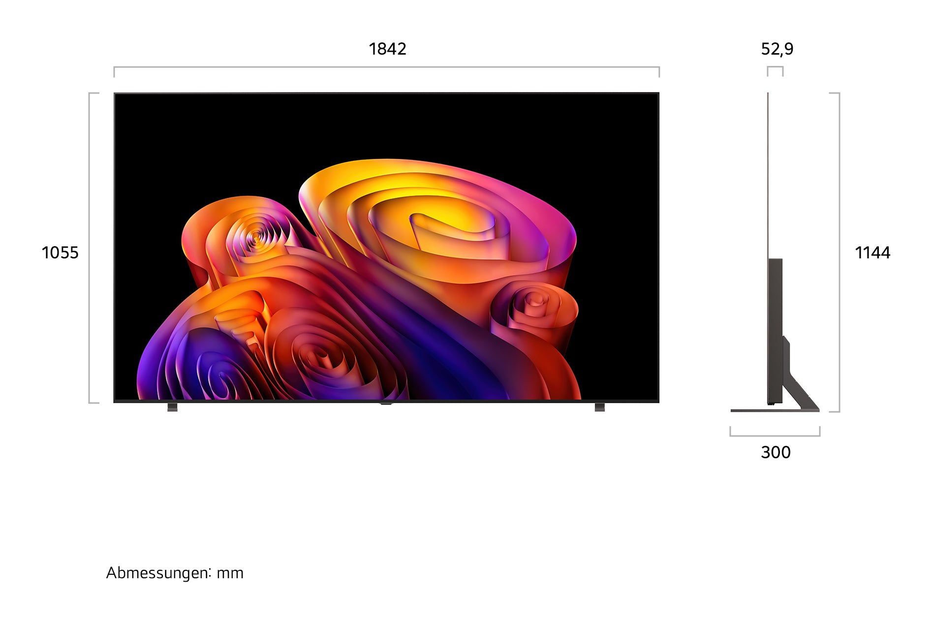LG 83B68LA – 83" Fernseher – 4K UHD – OLED – webOS 26 – 120 Hz – Dolby Vision