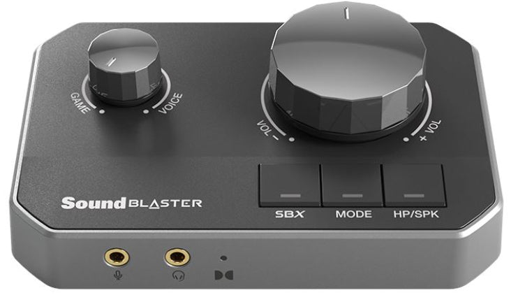 Creative Labs Creative Sound Blaster G8 – DAC/Kopfhörerverstärker – 32-Bit, 130 dB SNR, 16–600 Ohm – schwarz