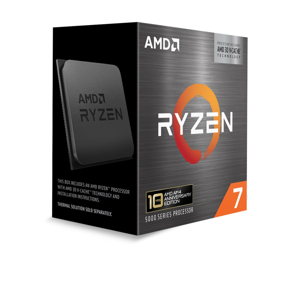 AMD Ryzen 7 5800X3D – Prozessor – 8 Kerne/16 Threads, 3,4 GHz (Boost 4,5 GHz), AM4, 105 W, Box