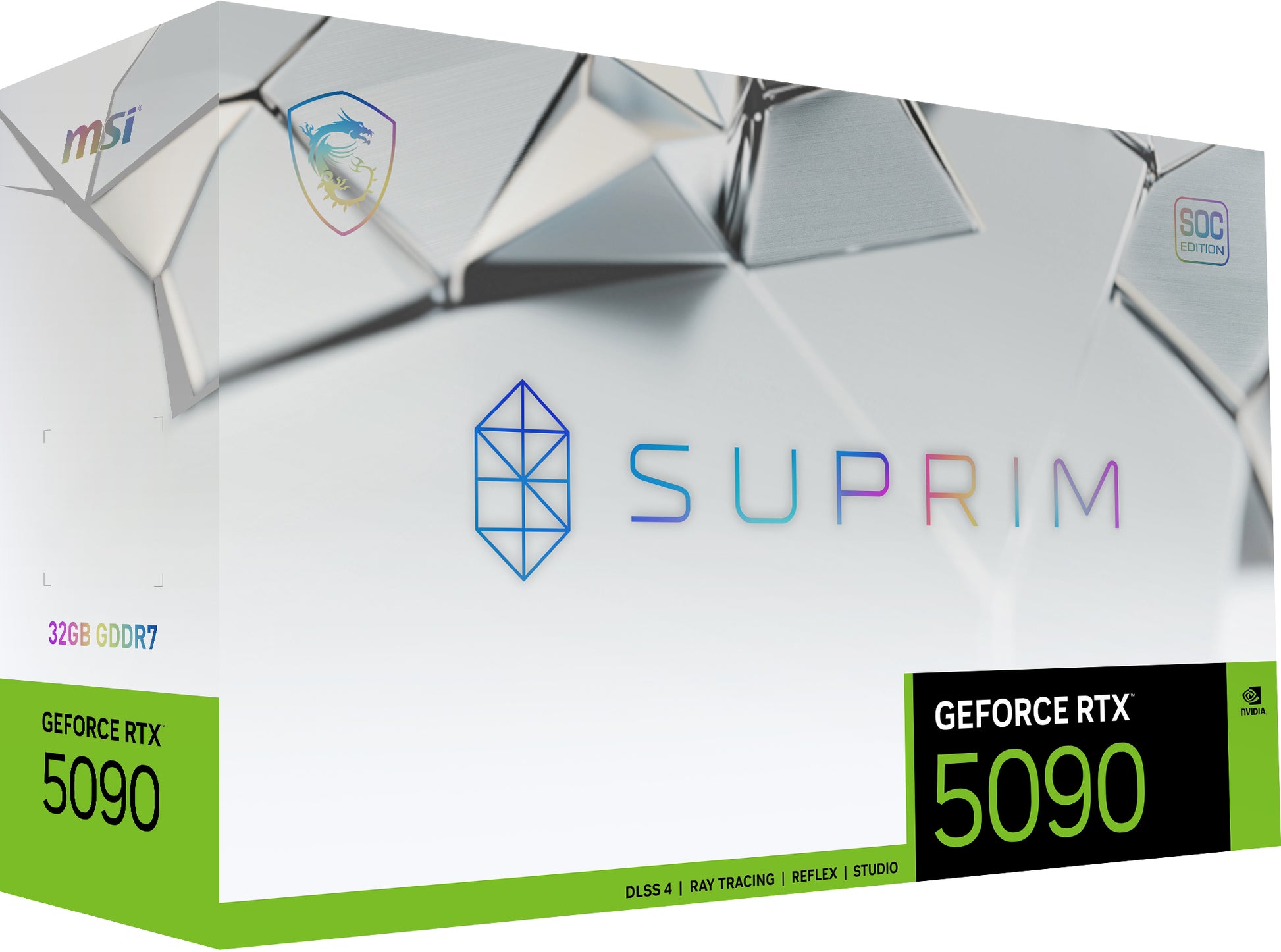 MSI GeForce RTX 5090 SUPRIM 32G – PCIe Grafikkarte – 32 GB GDDR7, PCIe 5.0, 3×DP 2.1a, 1×HDMI 2.1b