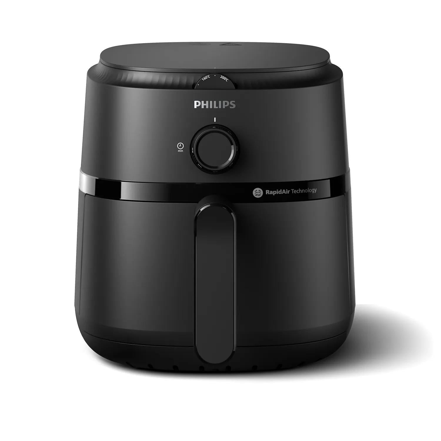 Philips Heissluftfritteuse NA120/00 – 4,2 l, Braten & Backen, 1500 W – schwarz