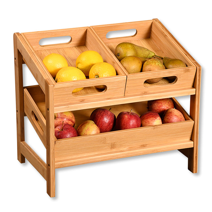 Kesper Bistro-Set – Braun – Bambus – Für den Innenbereich