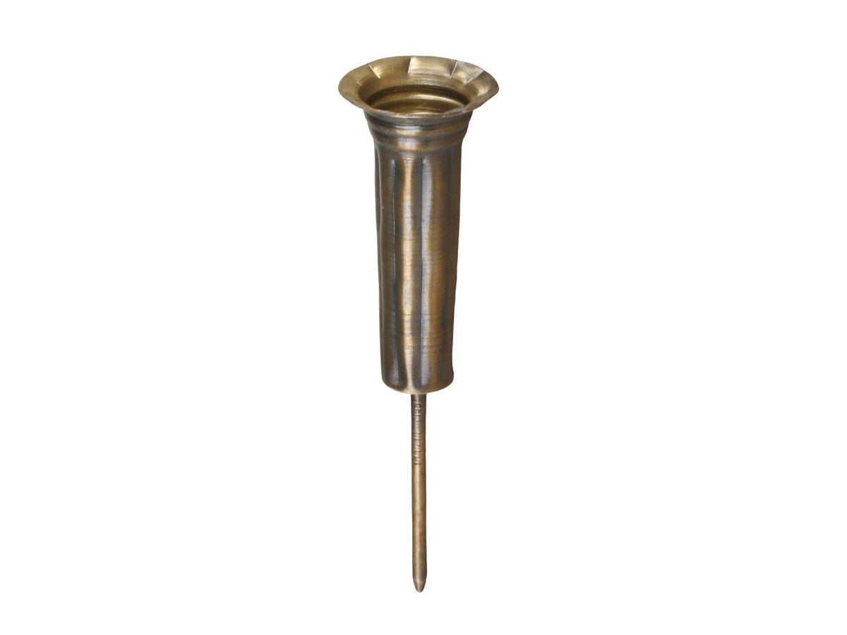 Chic Antique Kerzenständer – Eisen, Gold – Ø 4 × 14,5 cm – 1-teilig