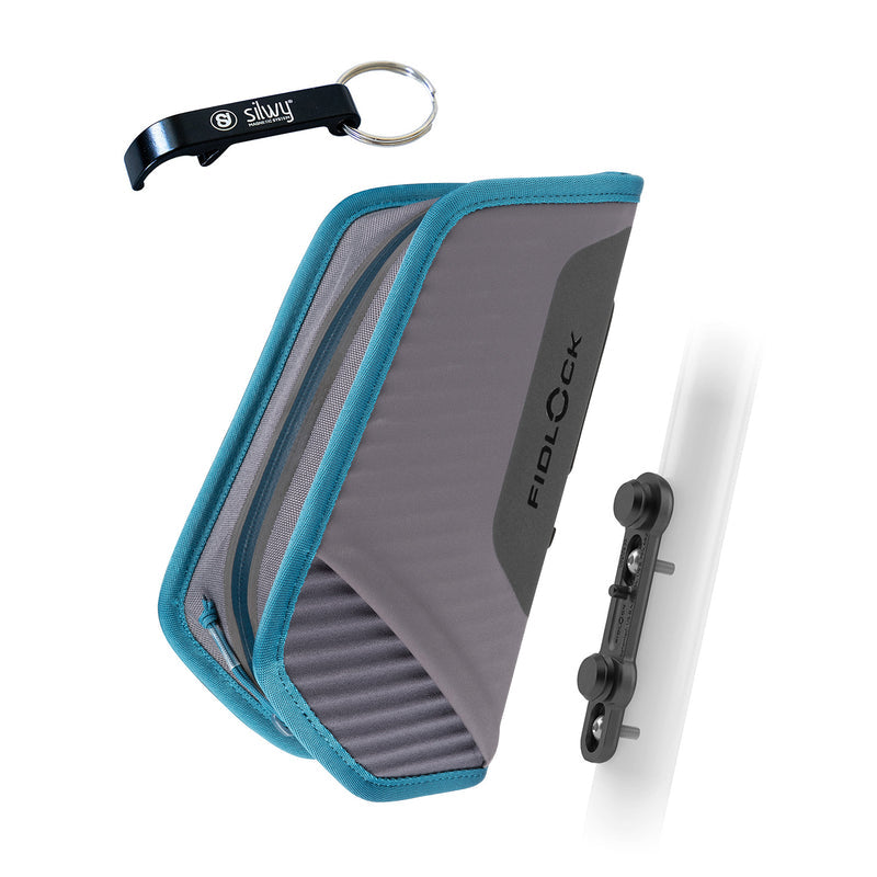 Silwy Fahrradtasche – Magnetverschluss, Reissverschluss, wasserfest – 1,1 l – Blau – Polyester