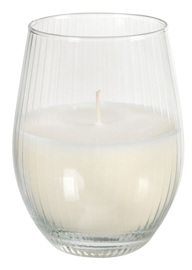 Duni Kerzenglas – Glas, weiss – Ø 7,6 × 12,5 cm – 6-teilig