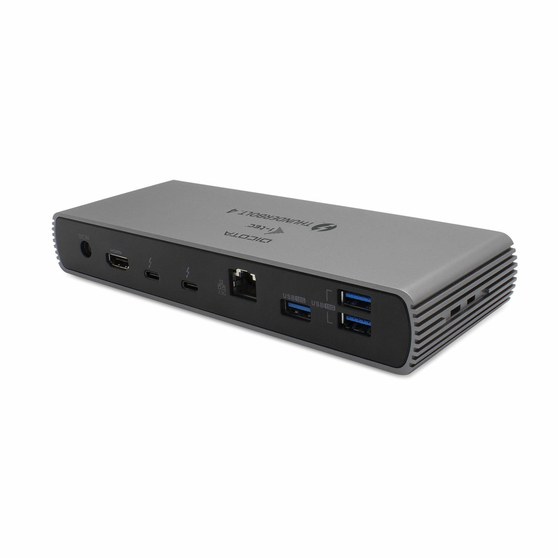 DICOTA D32006-CH Dockingstation – Thunderbolt 4, 4× USB-A, 96 W PD, 2,5GbE, SD, 3,5 mm Audio
