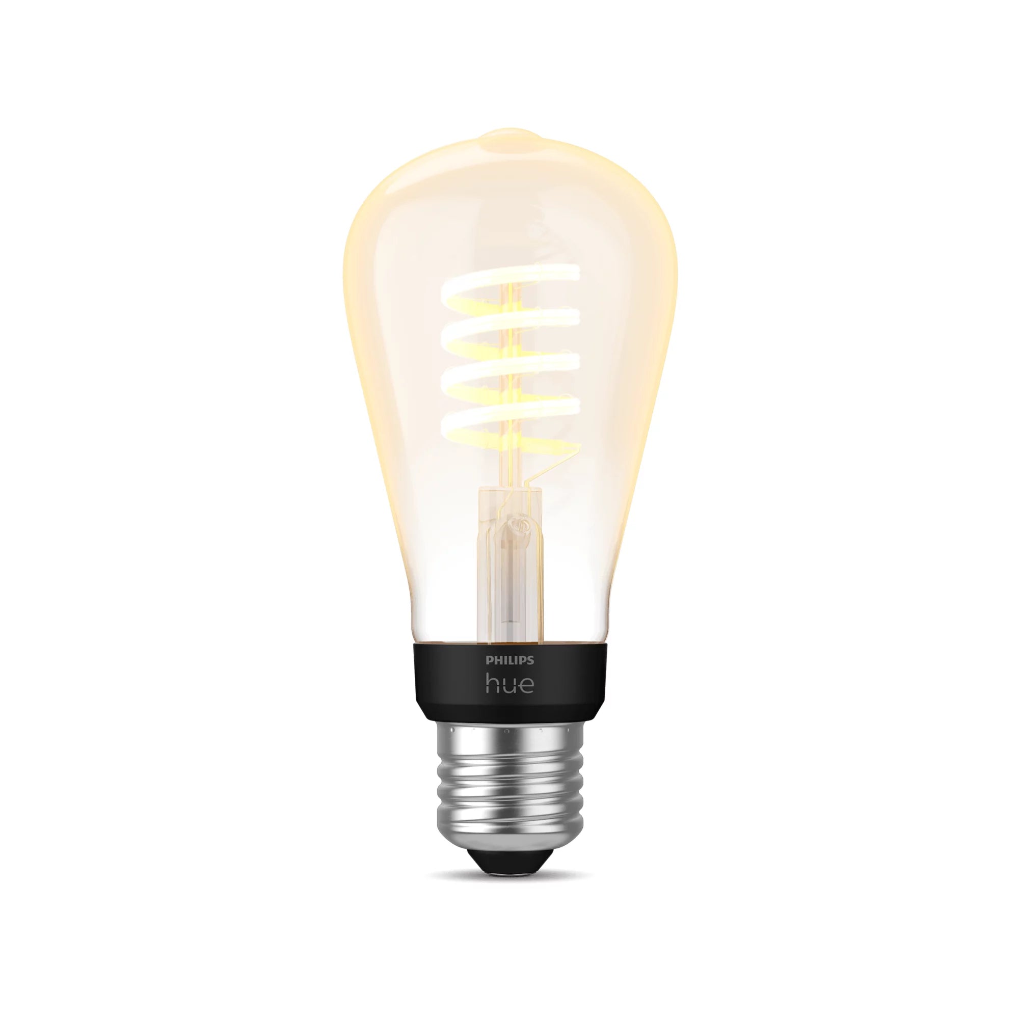 Philips by Signify Philips Hue Smart-Leuchtmittel E27 ST64 – 2200–6500 K, 550 lm, 7 W, Zigbee/Bluetooth – 1 Stk.