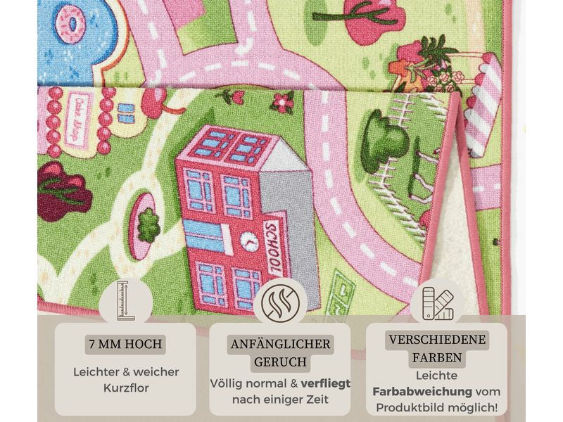 Hanse Home Kinderteppich – 160 × 240 cm – Polypropylen, pink