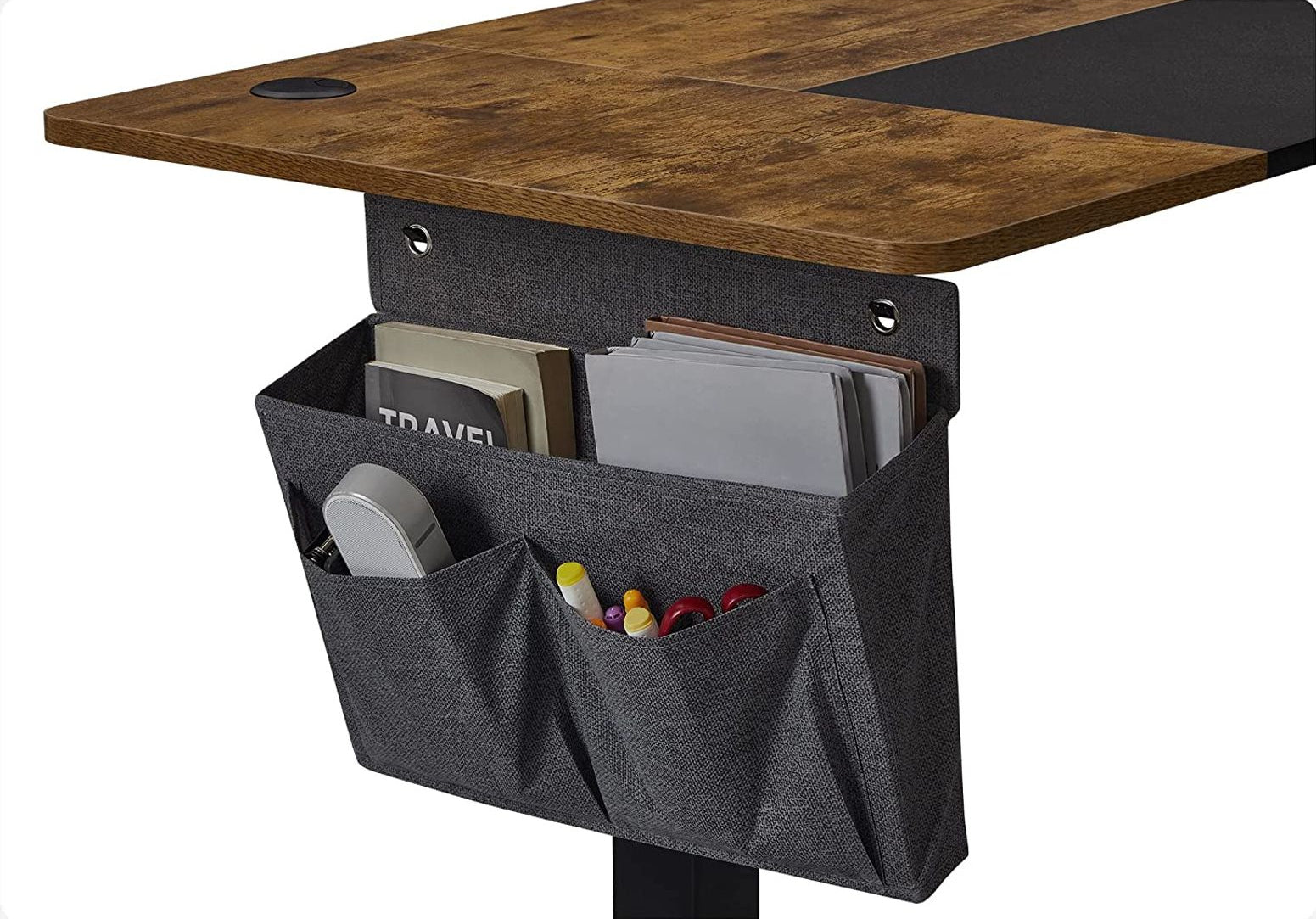 Songmics Stehtisch – 140 × 60 × 120 cm – Braun