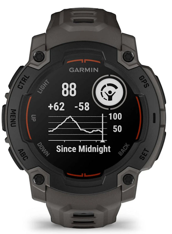 Garmin Instinct E – GPS-Smartwatch – 45 mm, Bluetooth, Schwarz, Sportarmband