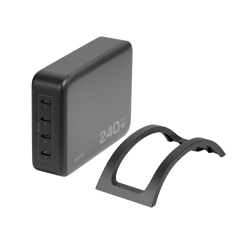 LogiLink PA0353 USB-Desktop-Ladegerät 240 W – USB-C×4 – PD 3.1, PPS, GaN