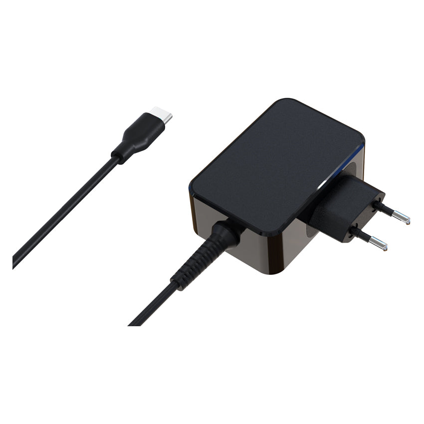 LC-Power LC-NB-GAN-45-C USB-Ladegerät 45 W – USB-C×1 – GaN – Kabellänge 1,8 m – für Laptops von Acer, Apple, A