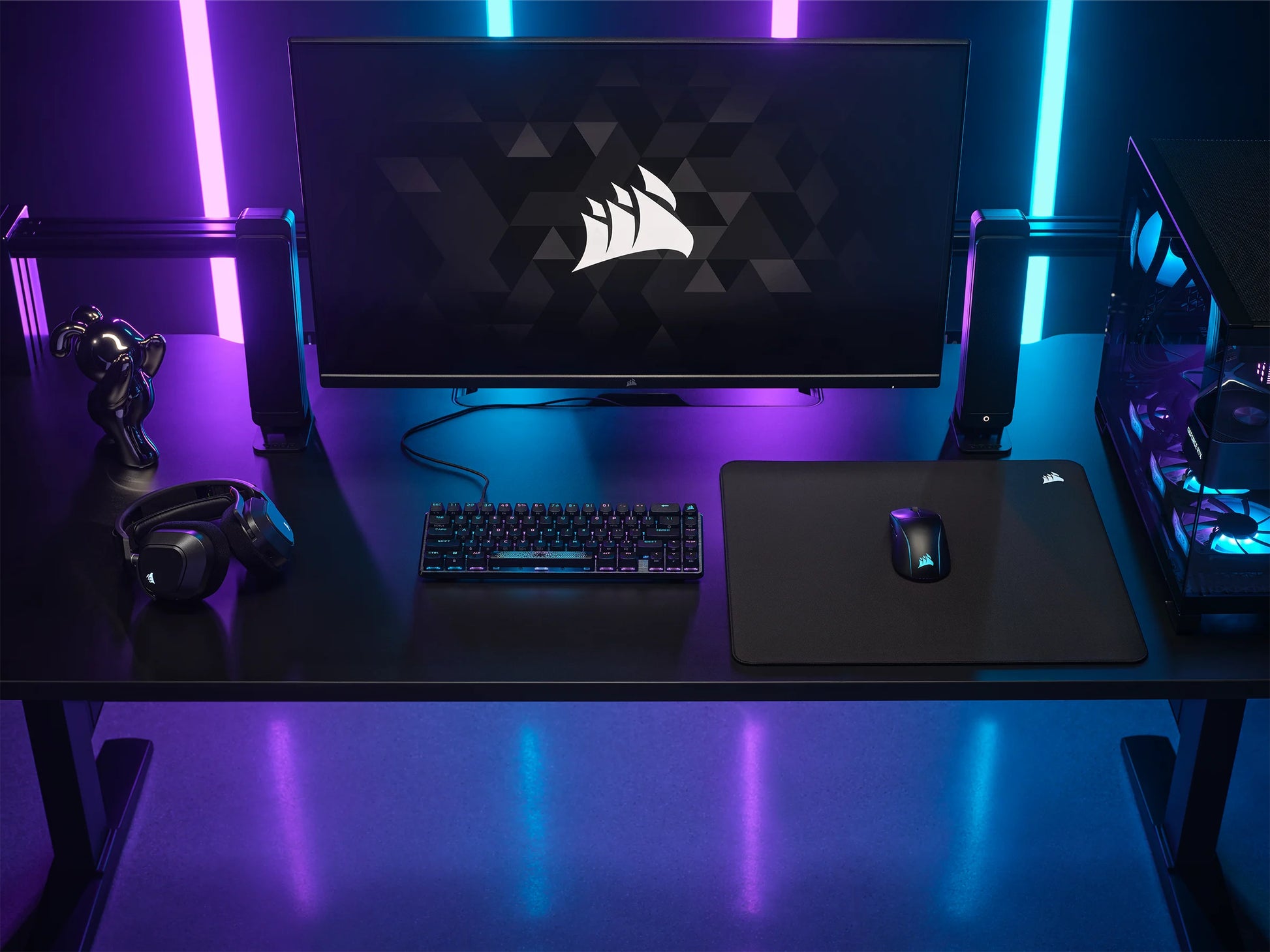 Corsair Schreibunterlage MM500 v2 L Hybrid Cloth – 400 × 450 mm