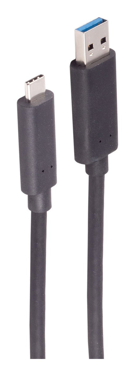 shiverpeaks USB-A auf USB-C Kabel – USB 3.2 Gen 2 (10 Gbit/s) – 50 m – Abgeschirmt, PVC – Schwarz