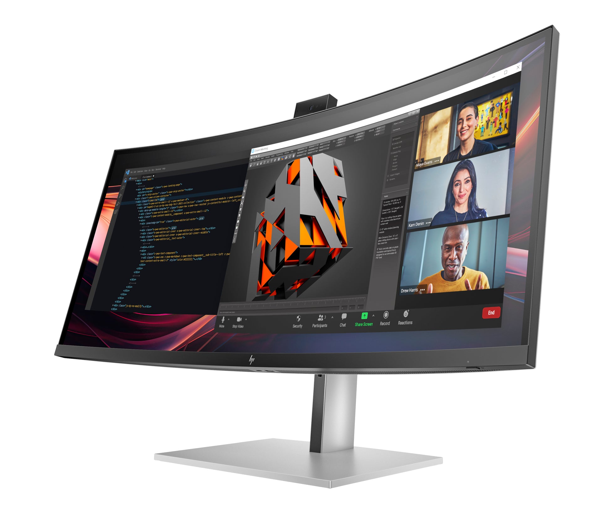 HP Serie 7 Pro 734pm – Monitor, 34" 2560 × 1440 (WQHD)