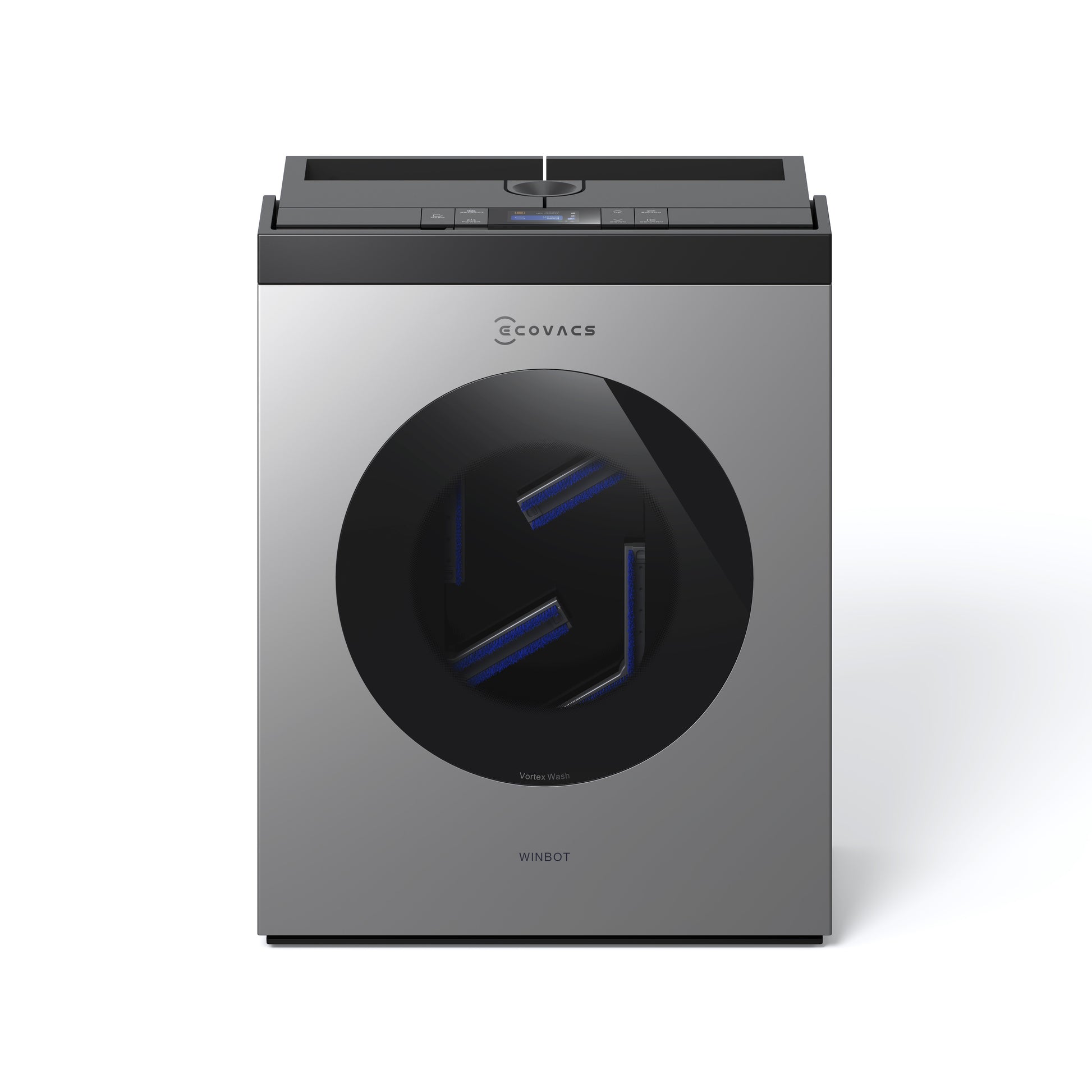 Ecovacs Reinigungsgerät WINBOT W3 OMNI – 110 min Betriebsdauer – Silber, Weiss – 27,0 × 27,0 × 7,6 cm