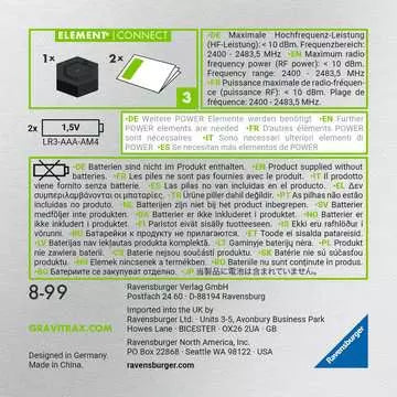 Ravensburger GraviTrax Power Element Connect – 3-teilig – ab 8 Jahren – Lichteffekte, 3×AA, nicht enthalten