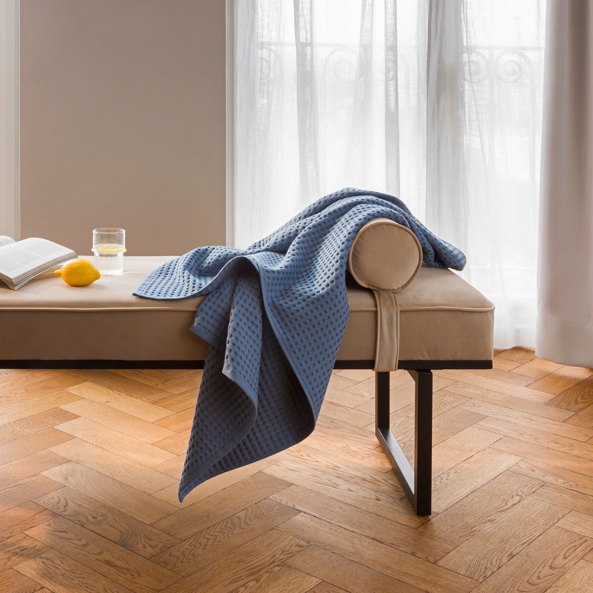 Möve Duschtuch Piquée – 70×140 cm, 100% Baumwolle, 350 g/m², Weiss