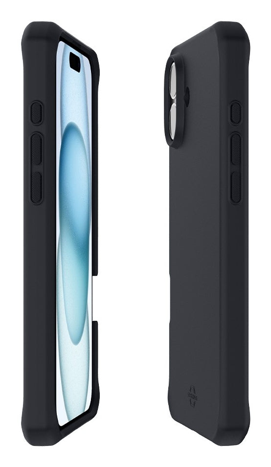 Mobilis Backcover SPECTRUM_R – für Apple iPhone 16 Plus – schwarz matt