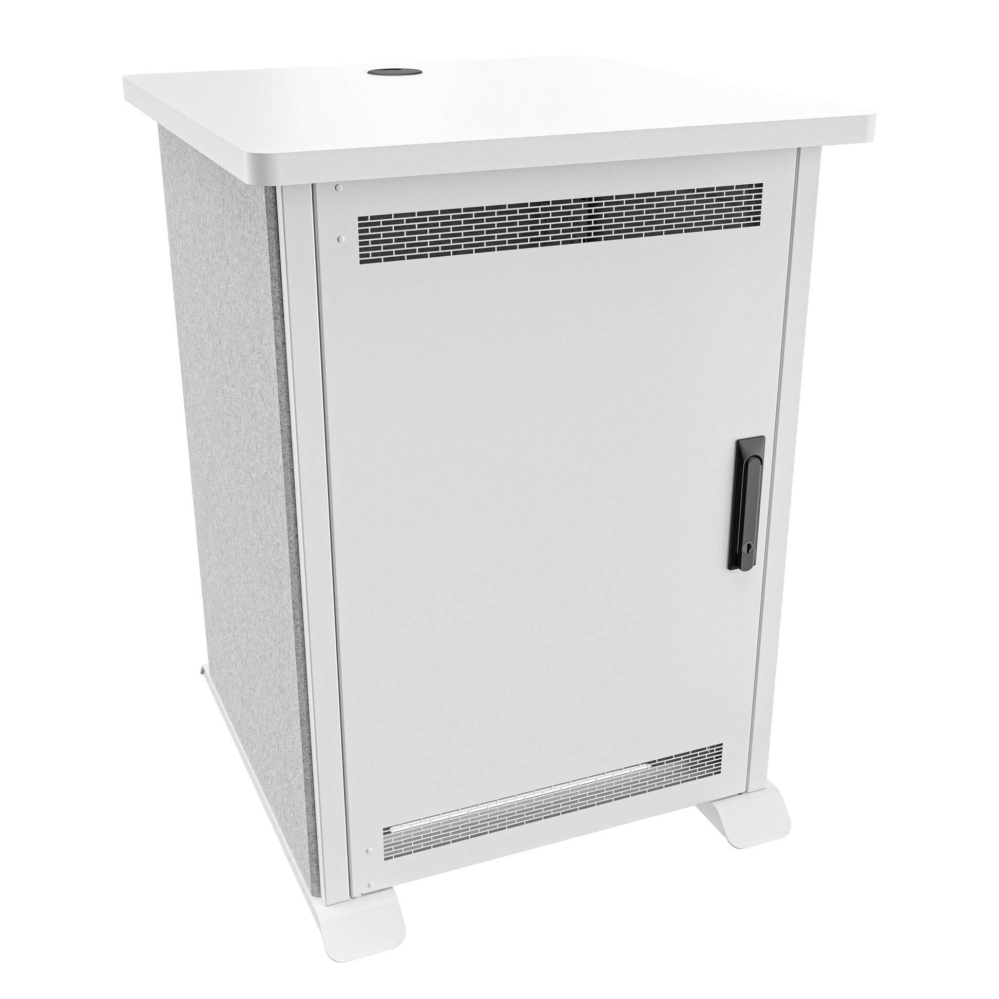 Middle Atlantic Forum FMR-1627D8WS – 19" Netzwerkschrank 16U, 654 × 685,8 × 889 mm, silber, Stahl