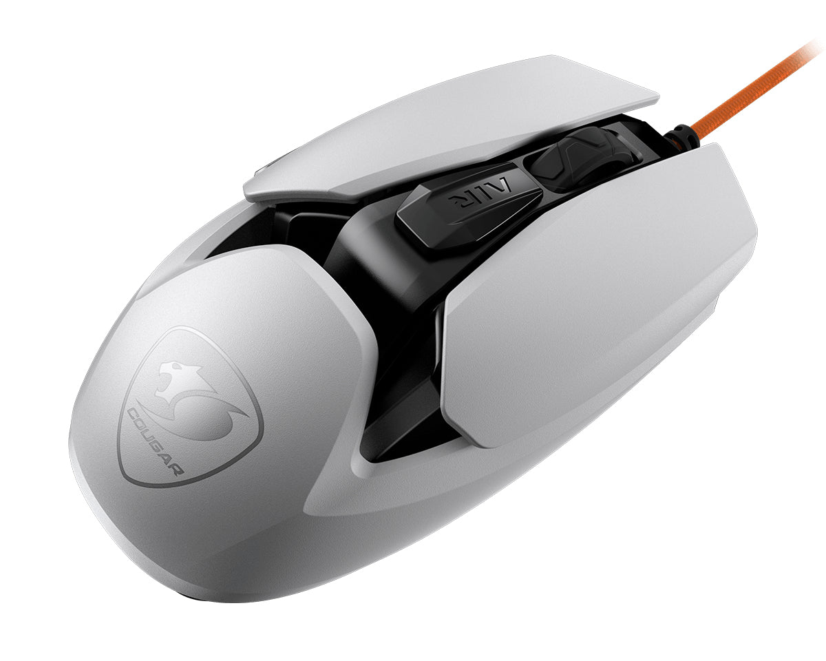 COUGAR Gaming AirBlader Tournament – Gaming-Maus – Kabelgebunden (USB‑A), 20000 DPI, Rechts, Weiss