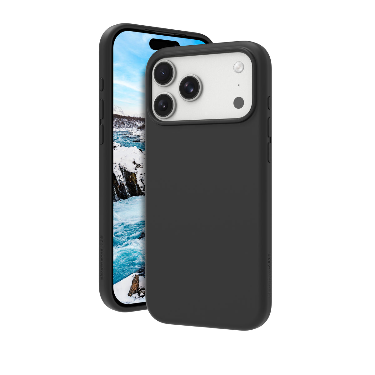 dbramante1928 Monaco MS Backcover – für Apple iPhone 18 Pro Max / 17 Pro Max, recyceltes Silikon, Nacht Schwarz
