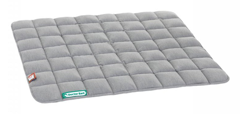 Doctor Bark Wohndecke – Baumwolle, Hellgrau – 80 × 100 cm