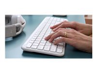 Logitech Signature Slim K950 – Tastatur, kabellos (Bluetooth), DE-Layout, Low-Profile, Weiss