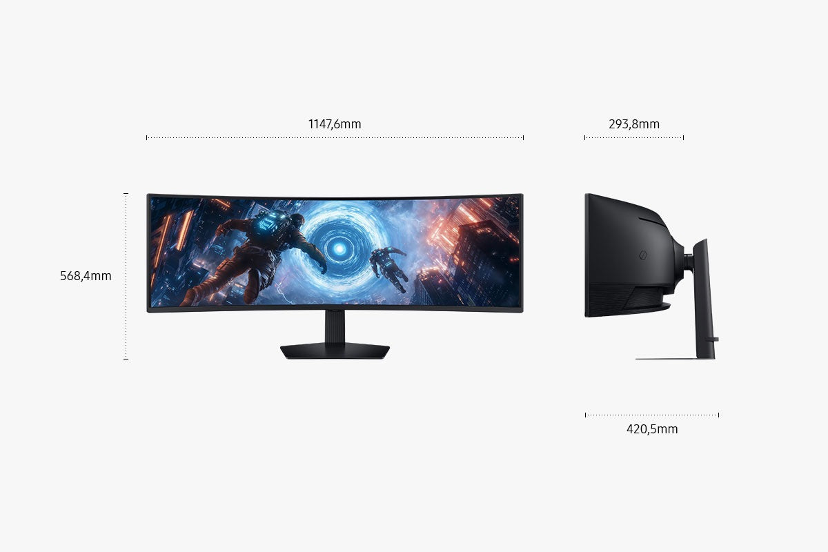 Samsung Odyssey G9 S49FG912EU – 49" Curved, 5120 × 1440 (DQHD), VA, 144 Hz, DisplayHDR 600