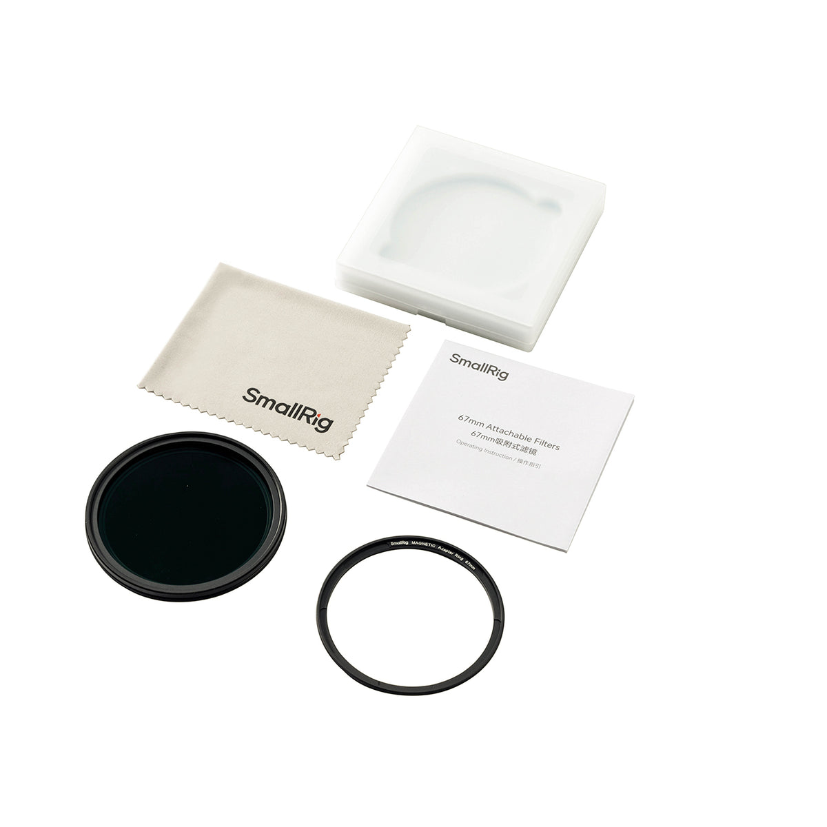 SmallRig ND2-32 67 mm VND-Filter – 1–5 Stufen – für iPhone-Serie, Samsung S24 Ultra, Vivo-Serie u. a. – Schwarz