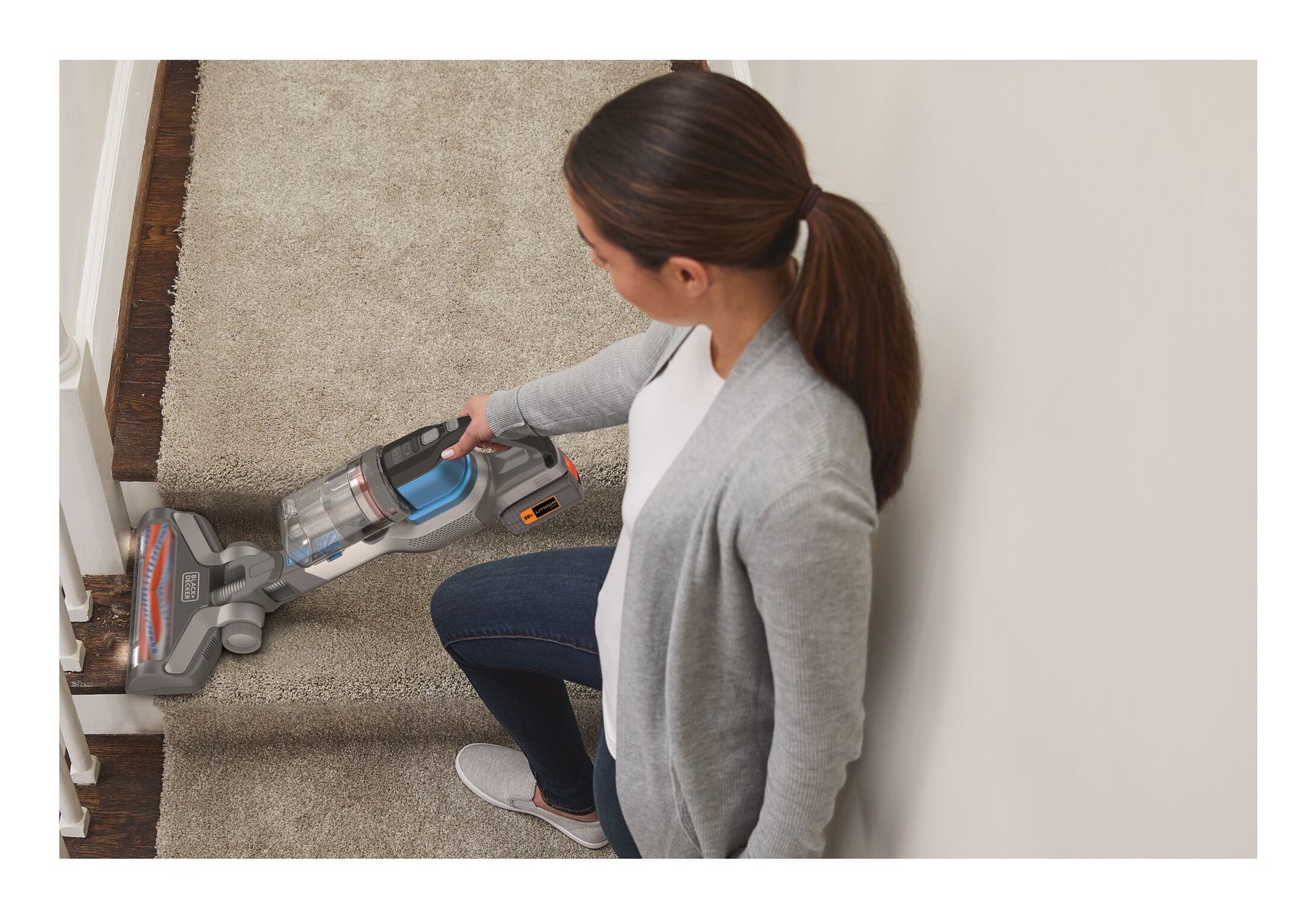 Black & Decker BLACK+DECKER Akkustaubsauger – 72 Wh, 0,8 l, Akkubetrieb, 3 Stufen