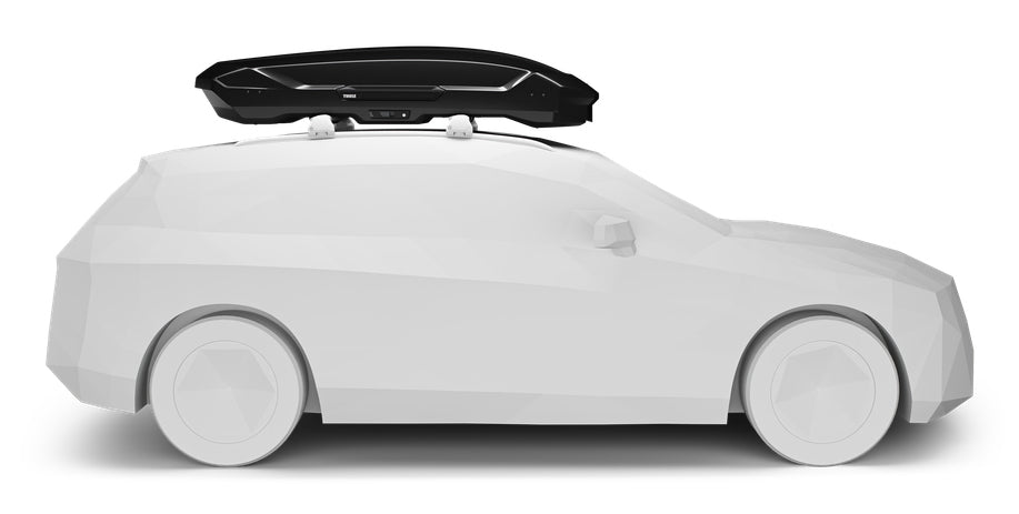 Thule Autodachbox Motion 3 XL – Dachhalterung, Verriegelung inklusive – 500 l, 89 × 43 × 215 cm, bis 75 kg