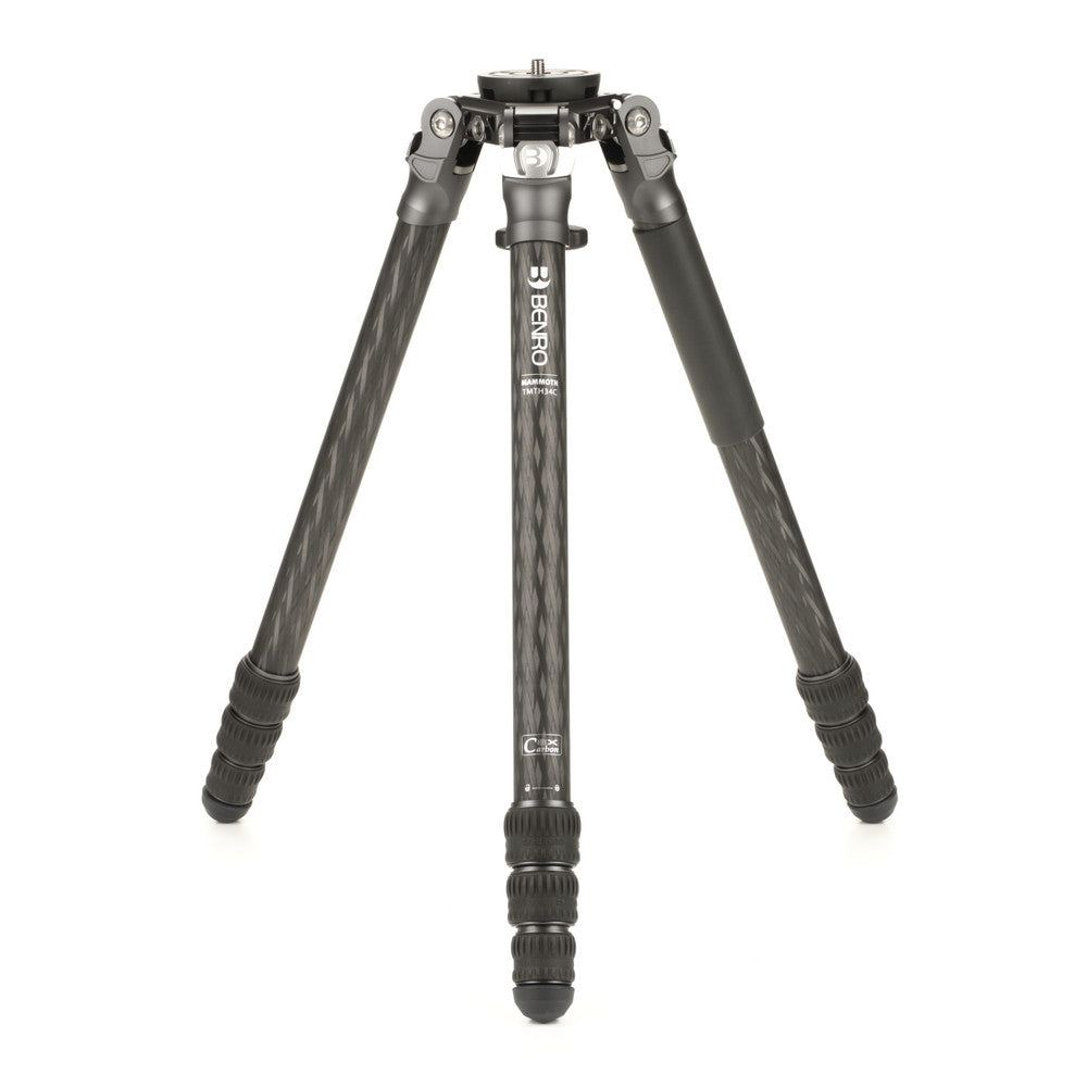 Benro TMTH34C Stativ – Carbon, 75 mm Schale, 4 Segmente – bis 152 cm – 18 kg Traglast